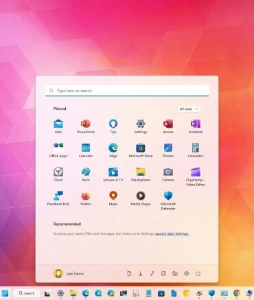 Microsoft windows 11 start menu companions