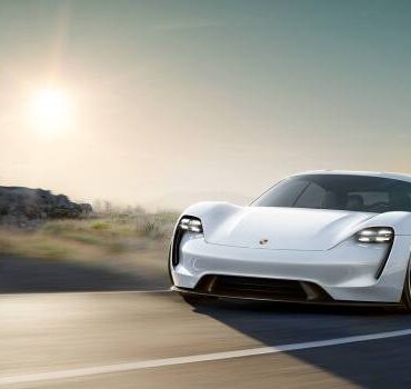 Porsche taycan turbo ev photos mission e car hands on