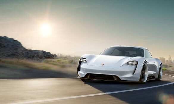 Porsche taycan turbo ev photos mission e car hands on