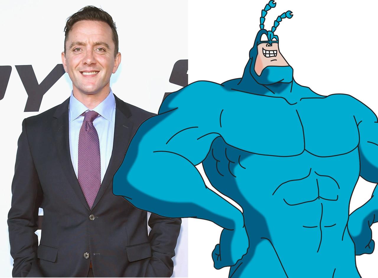 Peter Serafinowicz attends 'The Tick' premiere at Village East Cinema ... The tick amazon series release date peter serafinowicz