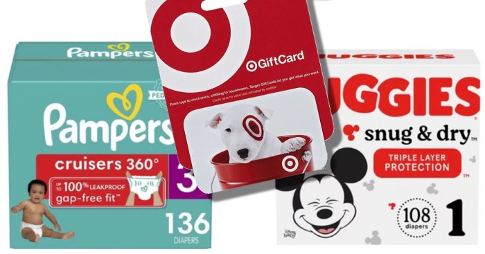 Spend 100 on diapers get a free 30 target gift card