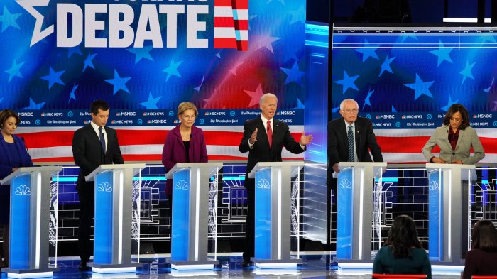 Democratic Debate Live Updates: Candidates Take Their First Questions ... Democratic debate watch live stream watch time online biden warren sanders buttigieg