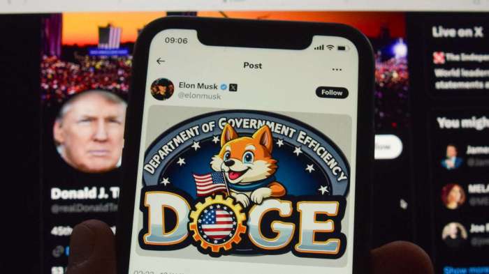 Elon Musk Tweet Fuels Dogecoin Surge, Sends Department Of Government ... Elon musk doge coup goverment vergecast