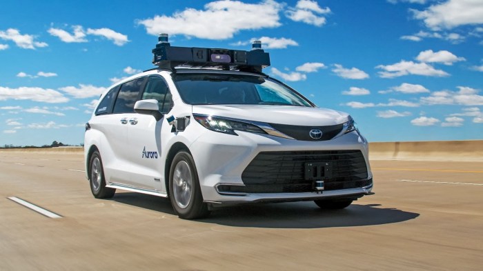 Aurora autonomous truck first delivery texas