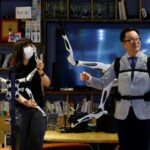 Metalimbs foot controlled robotic arms inami hiyama lab