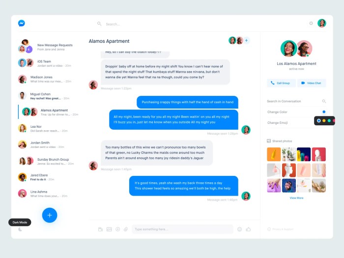Facebook messenger redesign simplicity