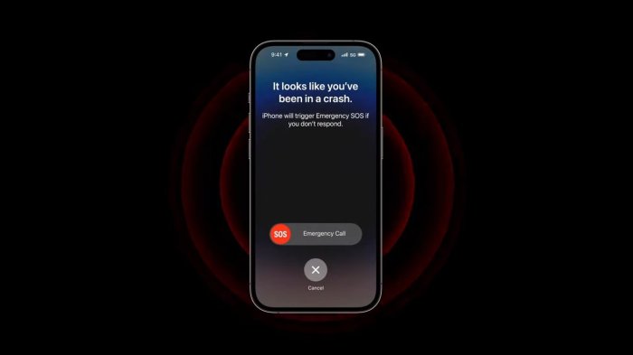 Apple iphone crash detection emergency sos watch snowboarding skiing