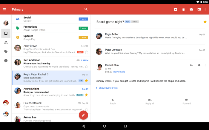 Gmail android ios starts firstpost Gmail for android widely rolling out select all option