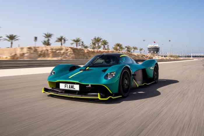 Aston martin valkyrie supercar production