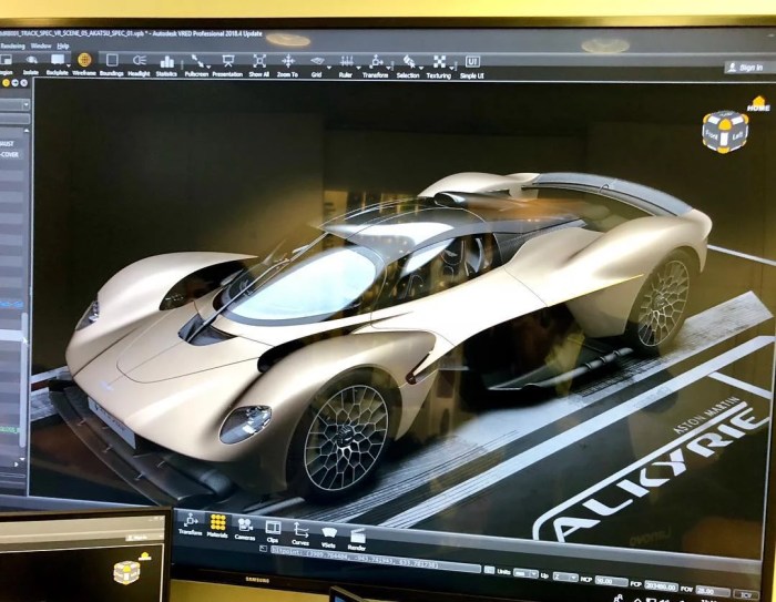 Aston martin valkyrie supercar production