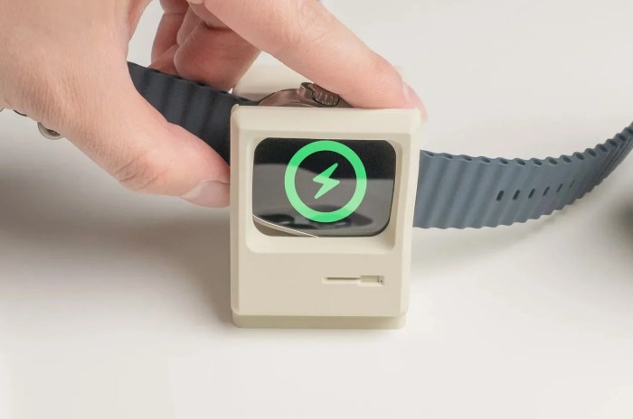 Apple watch elago w3 stand macintosh smartwatch