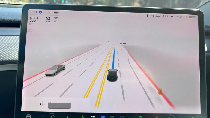 Tesla fsd braking crash bay bridge california chp