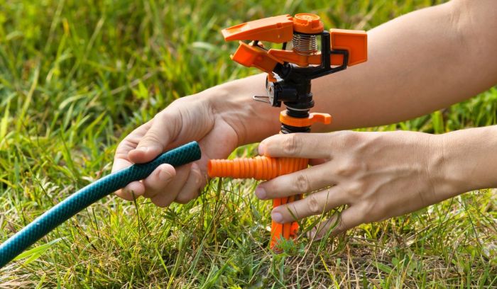 How to make a cheap simple lawn sprinkler system