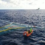 Ocean cleanup system 03 is catching plastic pollution in the pacific