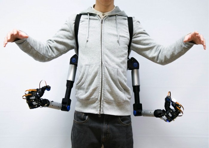 Wearable robotic arms arm interaction multiple users give two trends japan Wearable robotic arms arm interaction multiple users give two trends japan