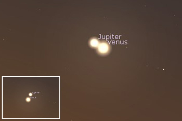 Jupiter venus conjunction eastern sunrise How to see venus and jupiter cozy up in the sky tonight