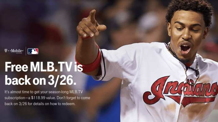 T mobile free mlb tv promotion second chance