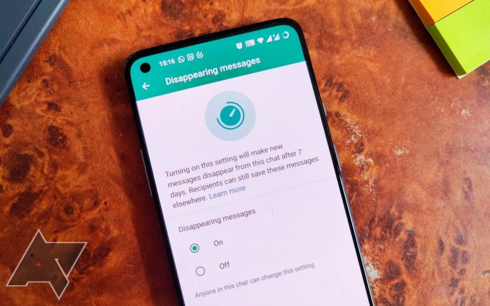Disappearing messages whatsapp send how scroll tap until down find now How send disappearing messages whatsapp