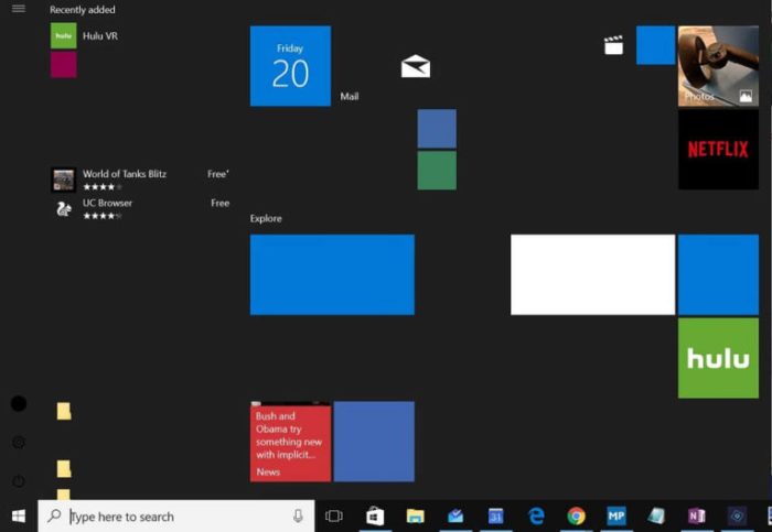 Microsoft windows 10 accidental release windows insiders start menu