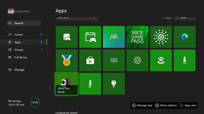 Xbox one dev mode windows apps