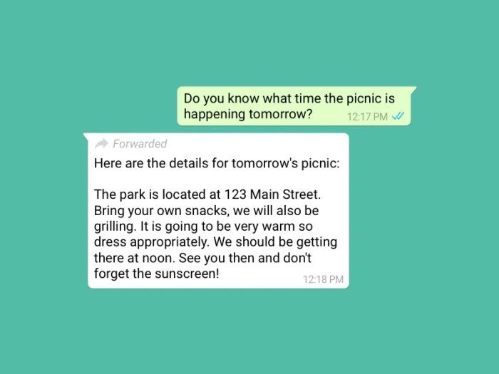 Forwarded dribbble message Whatsapp label forwarded messages