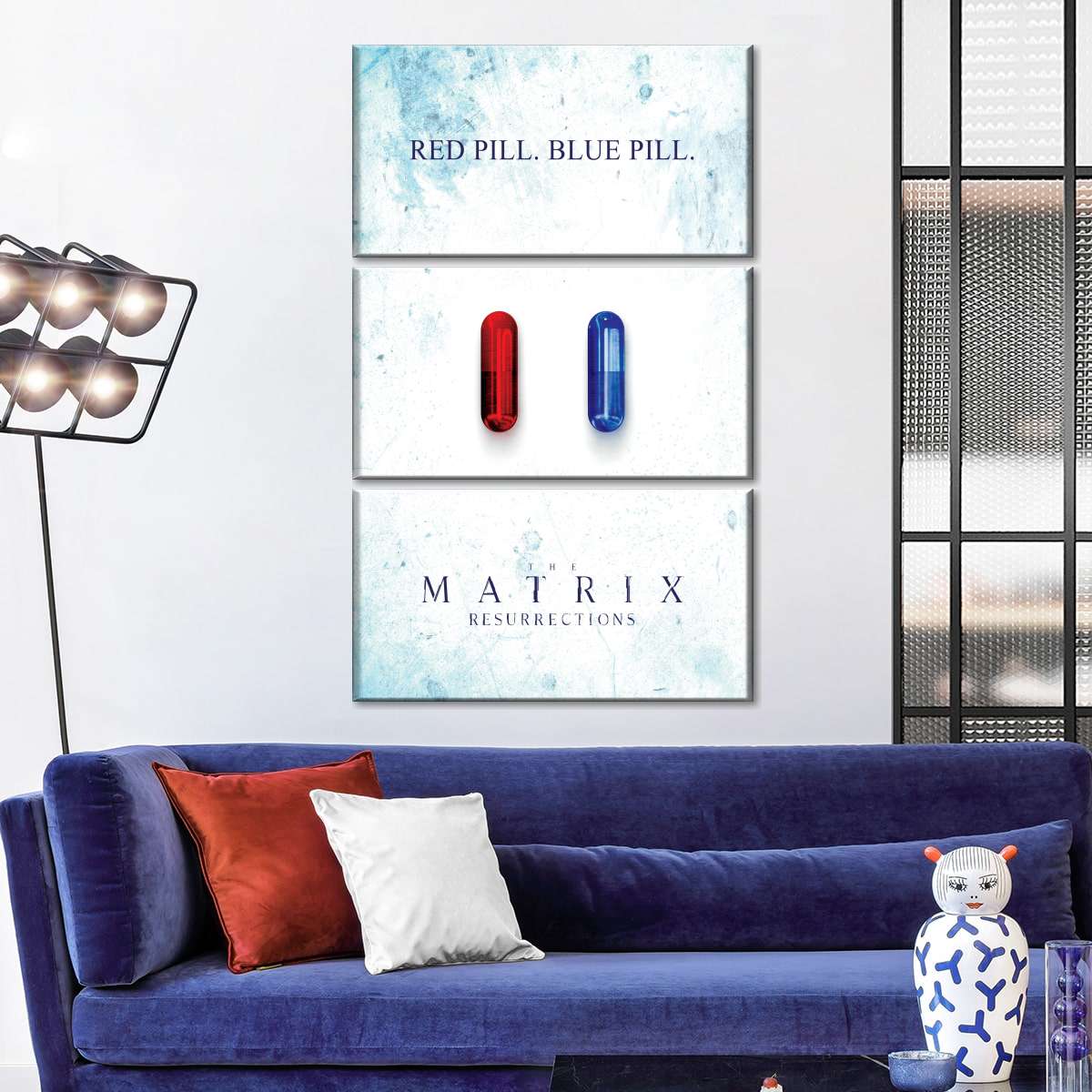 The matrix resurrections teaser red blue pill