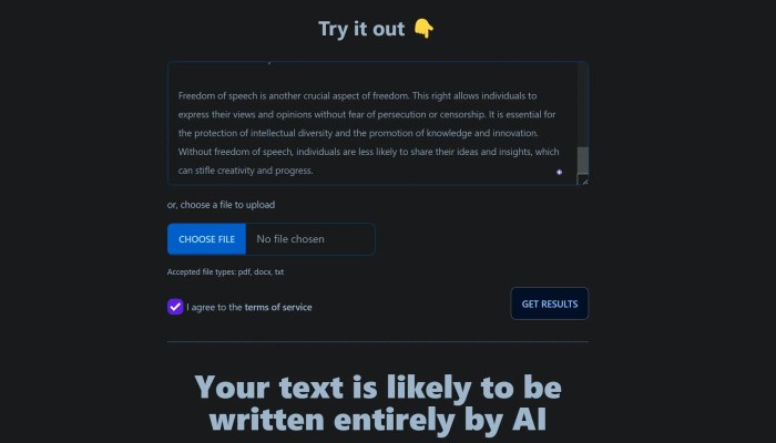 Ai generated text probably wont help you go viral