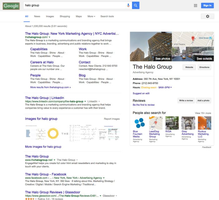 Google serp design change altavisa ads trust