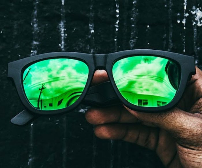 Speaker conduction awesomage Zungle sunglasses speakers kickstarter bone conduction