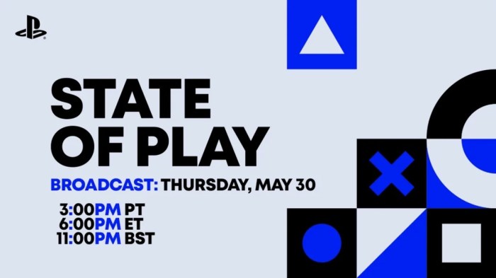 Sony playstation state of play event showcase same day nintendo direct