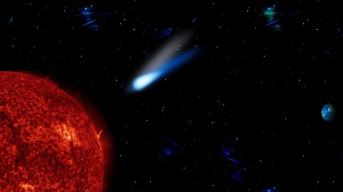 Nasa caught a sun diving comet crashing into our star