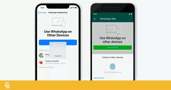 Whatsapp biometric authentication fingerprint face unlock desktop browser app