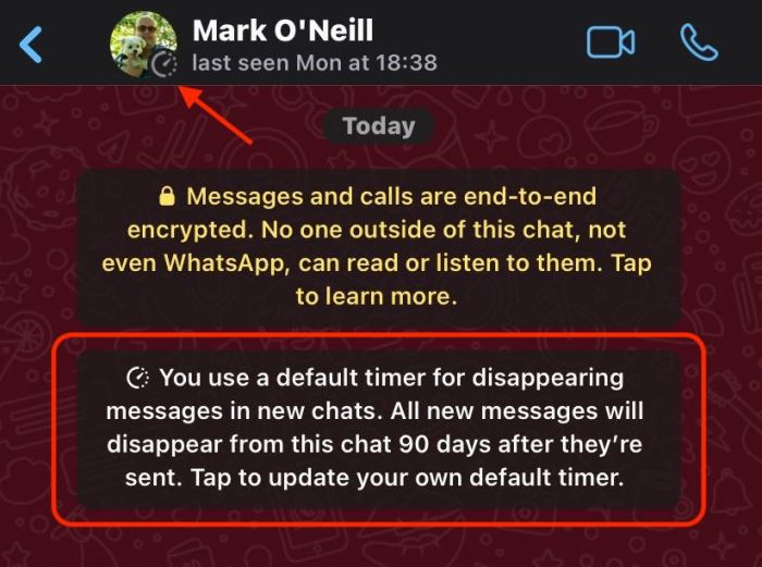 Disappearing send tap How send disappearing messages whatsapp