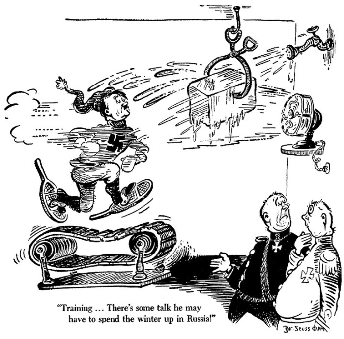 Seuss dr wwii cartoons