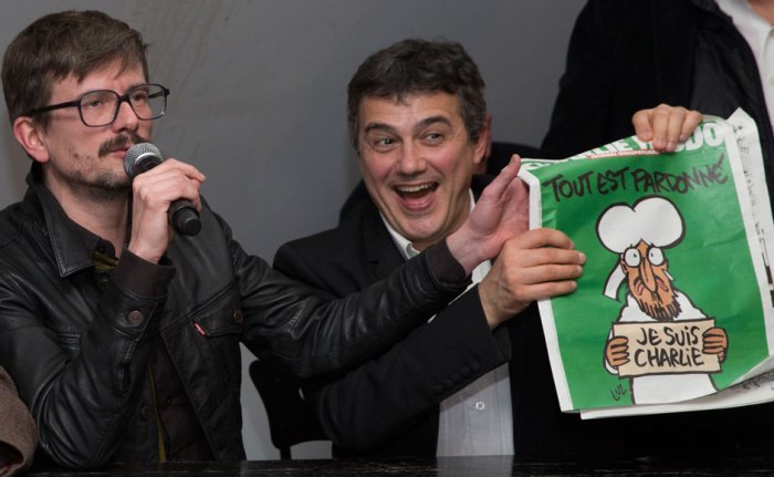 Hebdo charlie editor 2015 issue video publish muhammad cover luz jews killed questions when one no chief biard gerard patrick Charlie hebdo will publish one million copies next week with help
