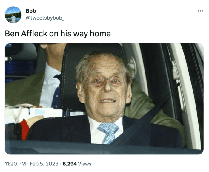 Ben affleck looking painfully bored at the grammys is now a meme
