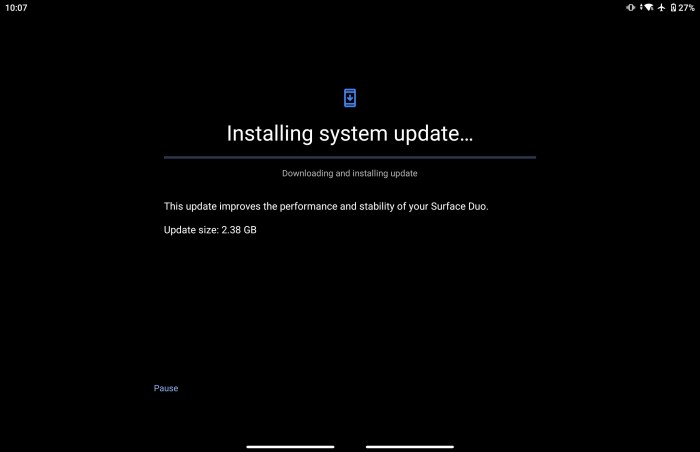 Microsoft surface duo android 11 update