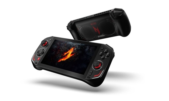 Asus rog flow acer nitro blaze steam deck giant pc handheld experiment