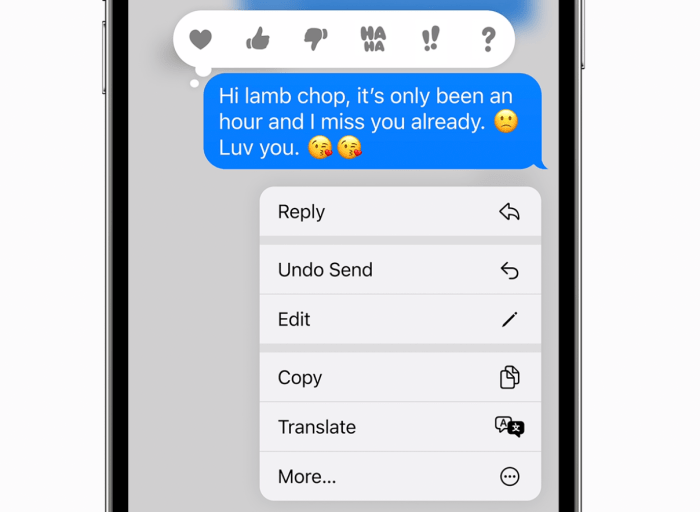 Here’s how all the new iOS 16 iMessage features work! - YesMobile Ios 16 imessage edit messages incompatible previous versions of ios
