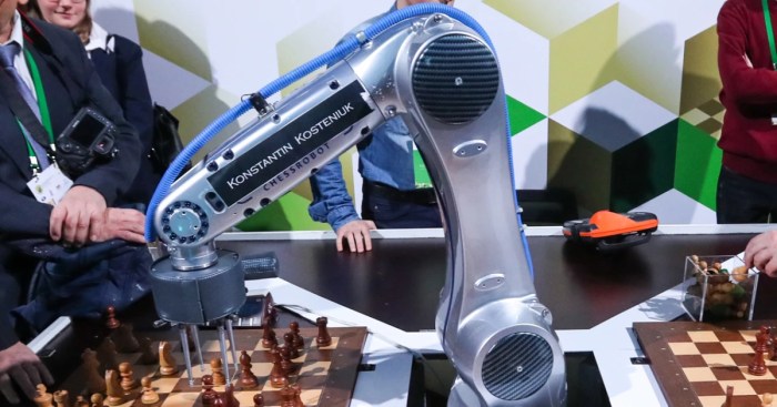 Chess robot breaks childs finger russia tournament