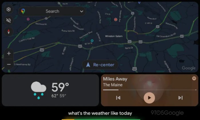 Dribbble Android auto voice replies assistant ui redesign