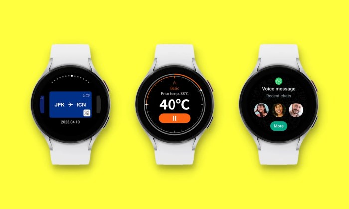 Samsung galaxy watch series get wallet whatsapp thermo check apps