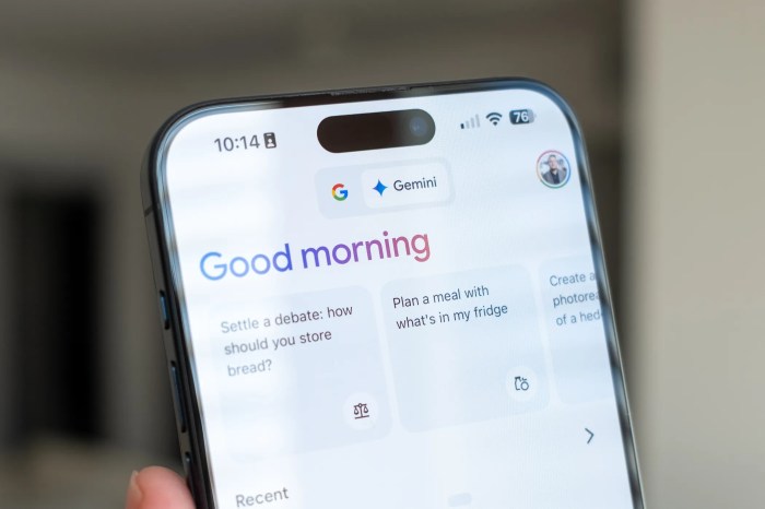 Google gemini on iphone dedicated app launch