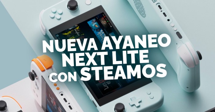 Ayaneo next lite steam deck competitor steamos