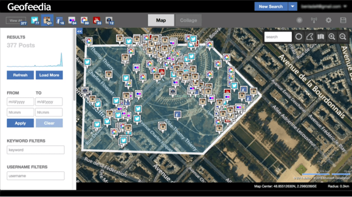 Infographic instagram twitter facebook Facebook twitter instagram police surveillance geofeedia api