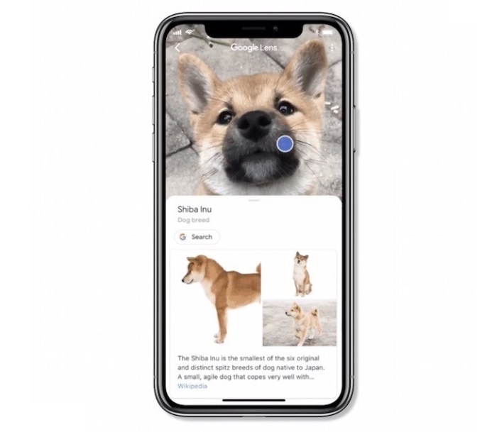 Google app shortcut circle to search google lens ios