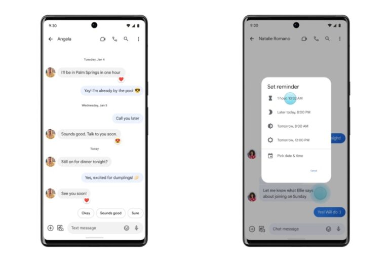 Google messages imessage sms reactions