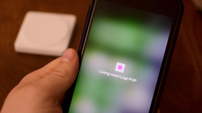 Logitech pop button apple homekit support