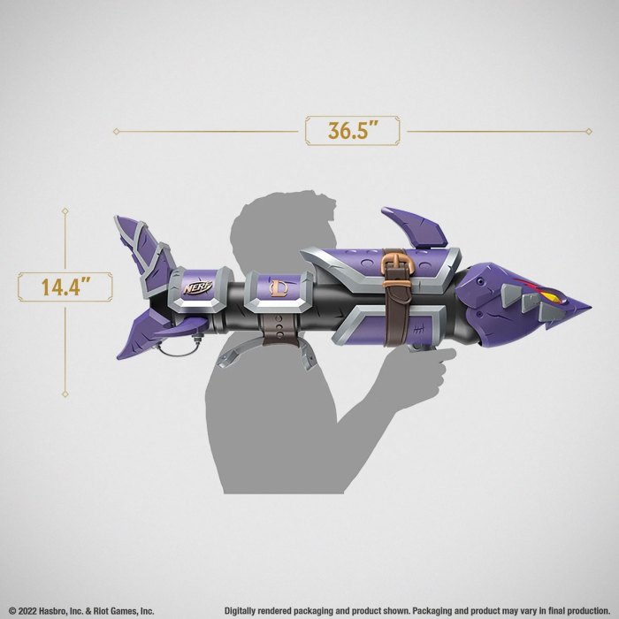 Nerf league of legends riot jinx fishbones lmtd price release date