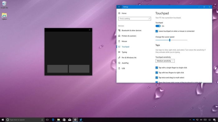 Microsoft windows 10 virtual trackpad
